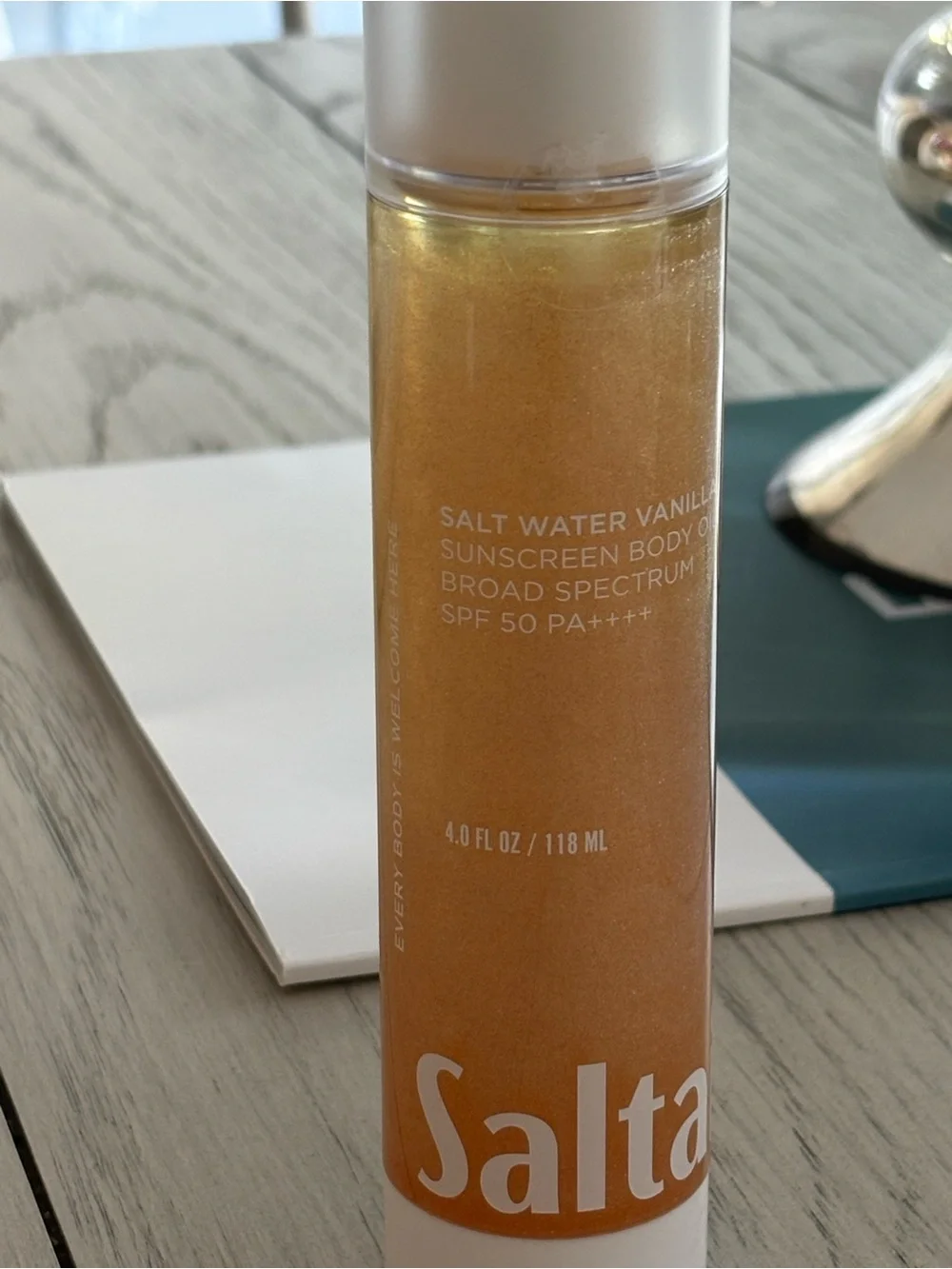 Sunscreen Body Oil SPF 50 – Tan (Santal Bloom) & Gold (Salt Water Vanilla)
